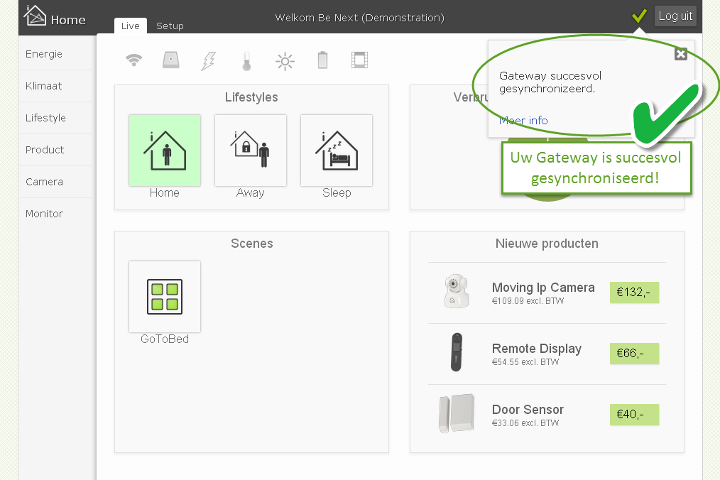 Tutorial: Internet Gateway installeren 5 Succesvol5 Tutorial: Internet Gateway installeren